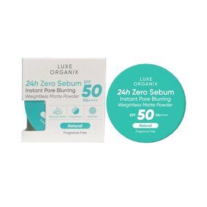 Luxe Organix 24H Zero Sebum Instant Pore Blurring Weightless Matte Powder Spf 50